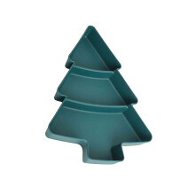 Christmas Tree Shaped Fruit Plate Snack Platter,Portable Serving Tray for Dried Fruits Candy Nuts Treats Snack Christmas Party Favors