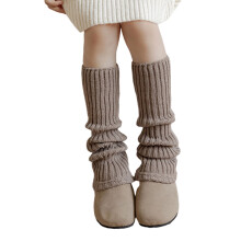 Fashionable Knitted Leg Warmer for Girls Comfortable and Stretchable Socks Sleeve for Infants Girls 3 to 13 Years
