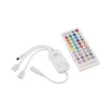DC5-24V  LED Controller+40 Keys Remote Control APP Control and Music Sync RGB IR RF for 5050 3528 RGB LED Light