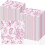 Pink blomsterpapirservietter, 200 stk. 1