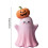 Pink Pumpkin Ghost Decoration 2.8" 2