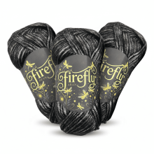 Firefly Iridescent Shimmer Yarn - Aran Weight, 100g Soft Metallic Acrylic Blend, Glowing Knitting Thread for Sweaters, Shawls & Home Crafts –