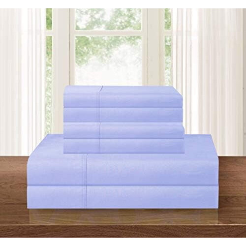 Mikrofaser-Bettwäscheset, Queen-Size, Lavendel, 6-teilig