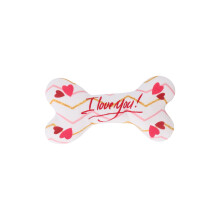 Brinquedo de pelúcia para cães com apito e corda de algodão, ideal para o Dia dos Namorados. Presente perfeito para cães de pequeno e médio