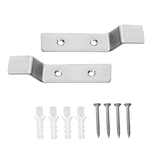 2Sets Stainless Steel Urinal Fixed Hook Wall Mount Bracket Strong Abrasion Resistant