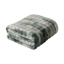 Soft Faux Fur Throw Blanket for Couch, Cozy Plush Bubble Blanket – Compatible with Sofa, Bedroom & Living Room