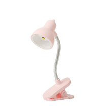 Lampe de table miniature rotative avec col pivotant à 360, lampe de bureau portable à pince, lumière chaude pour bureau ou lampe de chevet