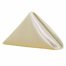10Pcs 20x20" Beige Cloth Napkins, Washable & Hemmed – Reusable for Restaurants, Weddings, Parties – Compatible with Bulk Linen Table Settings
