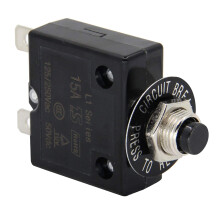 Disjoncteur thermique 15 A 125-250 V à réarmement manuel