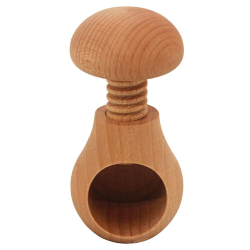 Nut Cracker Mushroom Tool Wooden Adjustable Walnut Pecan