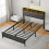 Levede Double Upholstered LED USB Bed Frame 5