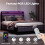 Levede Double Upholstered LED USB Bed Frame 8