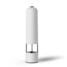 Electric salt and pepper grinder white 2-piece set