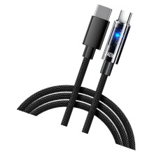 Câble de charge USB-C vers USB-C, gaine en nylon tressé, 240 W, 25-200 cm