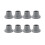 Shower Chair Feet Rubber Tips 8 pcs 1