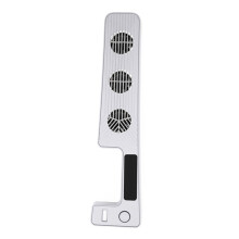 Cooling Fan Quiet Game Accessories 9500RPM Game Console Rear Cooling Fan 3 Fan Speed Setting for PS5 Slim Console White