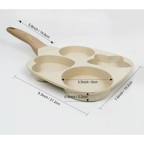 Poêle à hamburger antiadhésive pour plaques à induction, mini 2