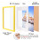 Yellow Solid Wood Picture Frame Set 2 pcs 8x10 4