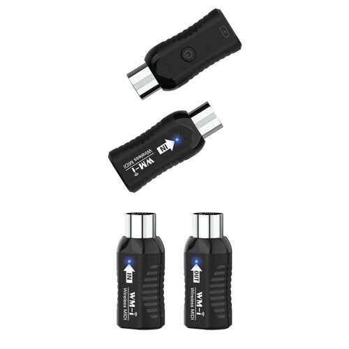 Rechargeable Midi Wireless Guitar System Audio Receiver Transmitter Wireless Midi Adapter for Digital Piano Keyboard 2