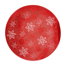 Snowflake Pattern Placemats Washable Easy to Clean Stain-Resistant and High-Temperature Resistanted for Home Party Holiday Decorations