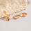 Gold Chunky Stackable Rings Set for Women 5-Piece 6