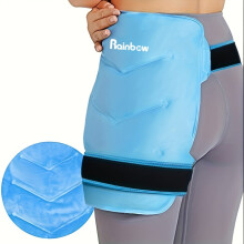Adjustable Hip Ice Pack Wrap – Reusable Gel Cold/Hot Pack, Leak-Proof & Tear-Resistant, Compatible with Sports Recovery & Home Use