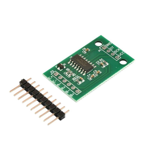 HX711 Mini HX711 de 24 bits e dois canais - Sensor de Pesagem de Precisão com Módulo AD de 24 Bits e Dois Canais - Microcontrolador para Sensor de