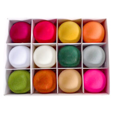 Enfeites de Natal coloridos e aveludados para árvore de Natal (12 peças)