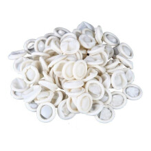 100 Pcs Non- Finger Cots Finger Cover Rubber Gloves Fingertips Gloves Anti-Static Latex Finger Cot Fingertip Protective Glove White