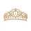 Gulllegering Strass Krone Tiara 13,5x6,5 cm 1