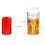 Double-layer plastic beer mug with handle freezer-safe 400ml 3