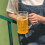 Beer Mug Water Bottle 400ml Double-Layer PS Plastic with 5