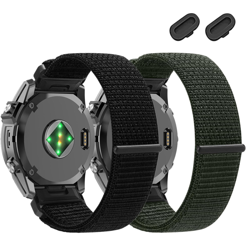 20Mm Nylon Watch Bands Compatible With Garmin Fenix 8/7S Pro/7S/6S Pro/6S/5S+/5S/Descent Mk2s/Mk3i 43Mm/Approach S70/Epix Pro 42Mm 9405492131125