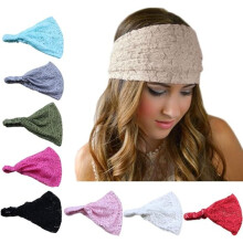 Paquete de 8 diademas con estampado bohemio, mezcla de algodón elástico, diadema ancha antideslizante para mujer, ideal para deportes, yoga y