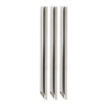 3 piezas de tubos receptores, plateados, 6 mm/0,2 pulgadas, herramienta