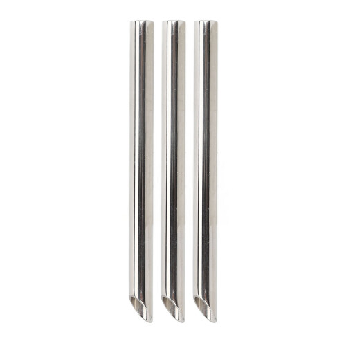 Tubi riceventi 3 pezzi, Argento, 6mm/0,2 in