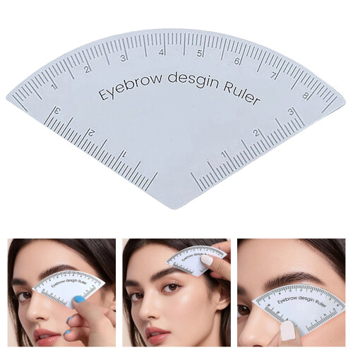 Kit de estêncil reutilizável para design de sobrancelhas