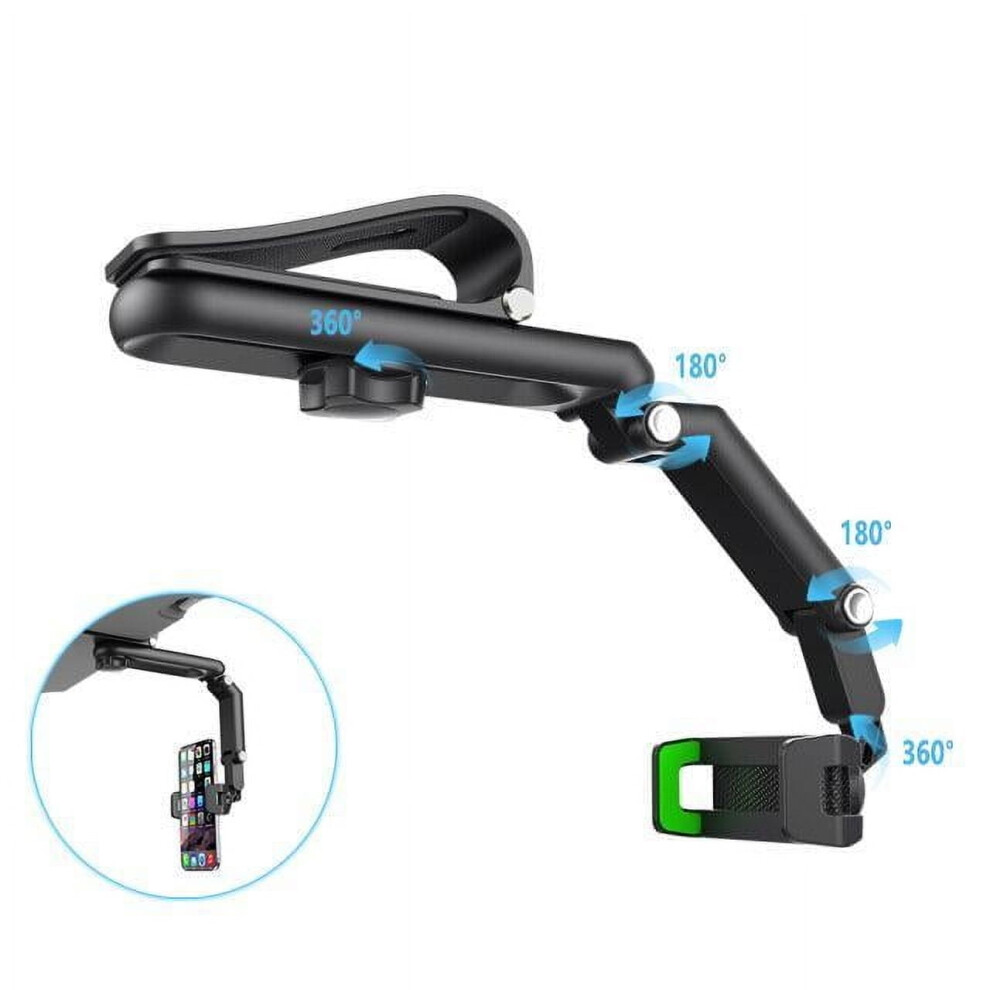 New 1080 Multifunctional Sun Visor Universal 360 Rotating Phone Holder, Suitable For Any Car Mount - Rotatable And Telescopic 9152228449770