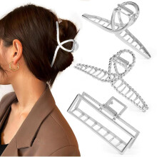 große Haarspangen aus Metall, starker Halt, rutschfest für dickes Haar, langlebige große Clips für Damen – für Alltag und besondere Anlässe