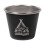 Campingshotglas i rustfrit stål 5x4x3cm 1