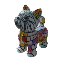 Mops/Gravhund/Boxer/Corgi Bordlampe, 3D Kæledyrsnatlampe, Retro Farvet Harpiks LED Skrivebordslampe – Kompatibel med Boligindretning