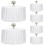 Weiße runde Tischdecke aus Polyester, 120 Zoll, 6er-Pack 1