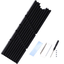 Aluminium M.2 2280NVMe koelblok met thermische pad