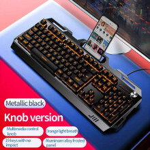 Computer Wired Keyboard, Universal USB Plug-in Illuminated Keyboard for Gaming, Typing, and Office Use, Suitable for Windows