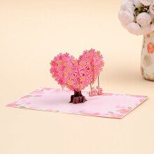 Κάρτα επετείου 3D Pop Up Heart Tree 1 τεμάχιο