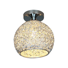 Abat-jour sphérique semi-encastré pour plafonnier – Cristal, semi-creux, installation facile, compatibilité universelle (ampoule non incluse)