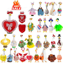 Vêtements pour oies de jardin de 58 cm (23 pouces) pour la Saint-Valentin, décoration extérieure, tenue en polyester durable, cadeau idéal pour