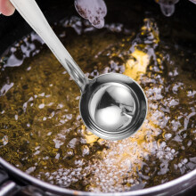 Cucharón de acero inoxidable con gancho (1 pieza)