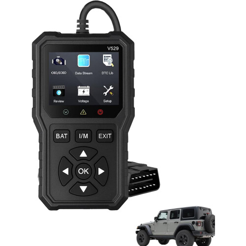 OBD2 Advanced Diagnostic Tool with 3.5" Color Screen, Engine Code Reader & Reset, Plug-and-Play, Compatible with Cars and Trucks