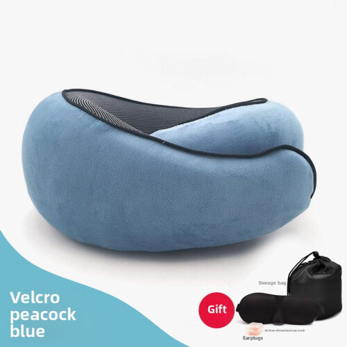 Reiskussen in U-vorm van traagschuim met accessoires